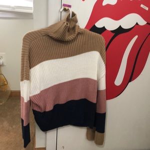 slightly cropped turtleneck